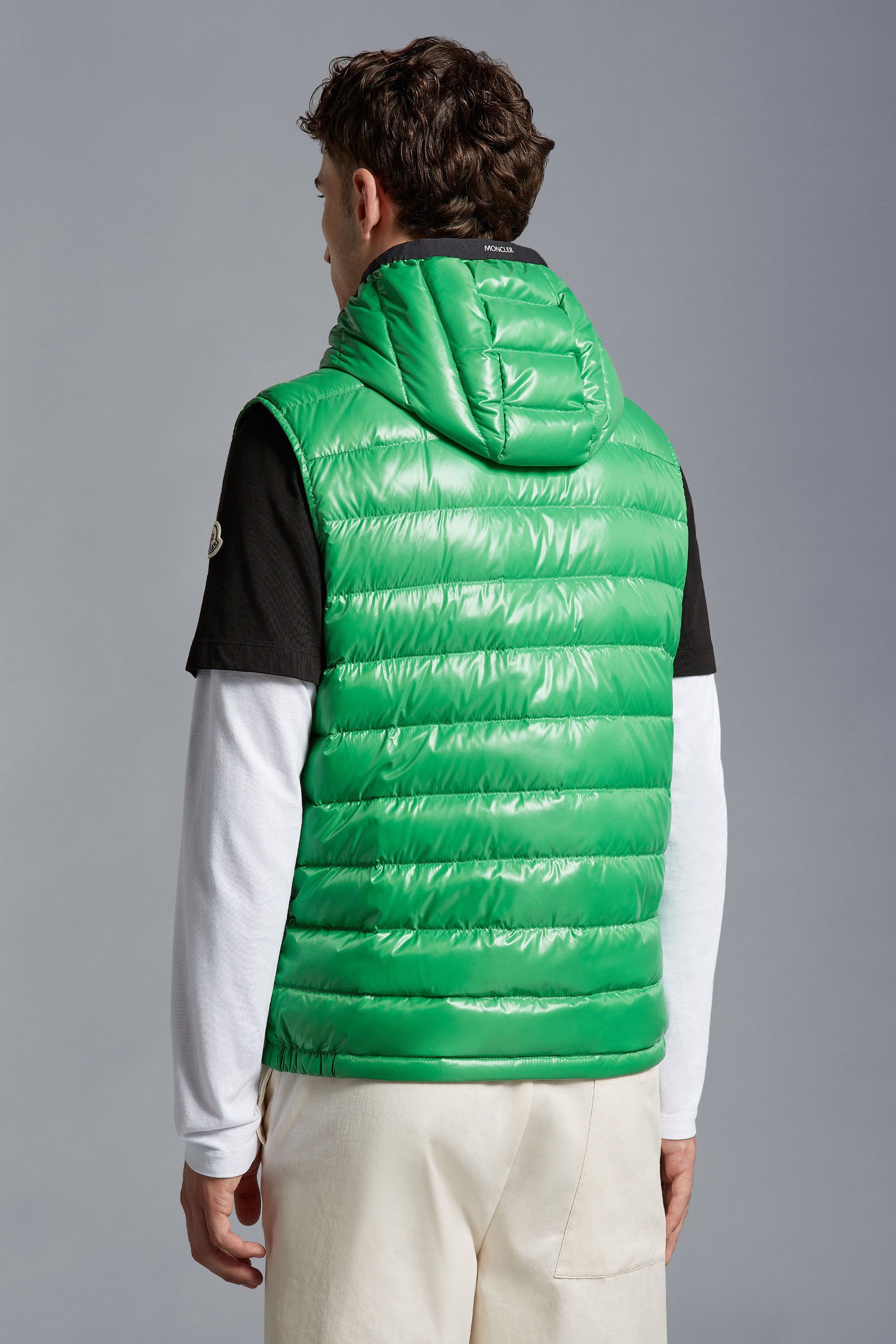 Shop Moncler Ragot Down Gilet In Green