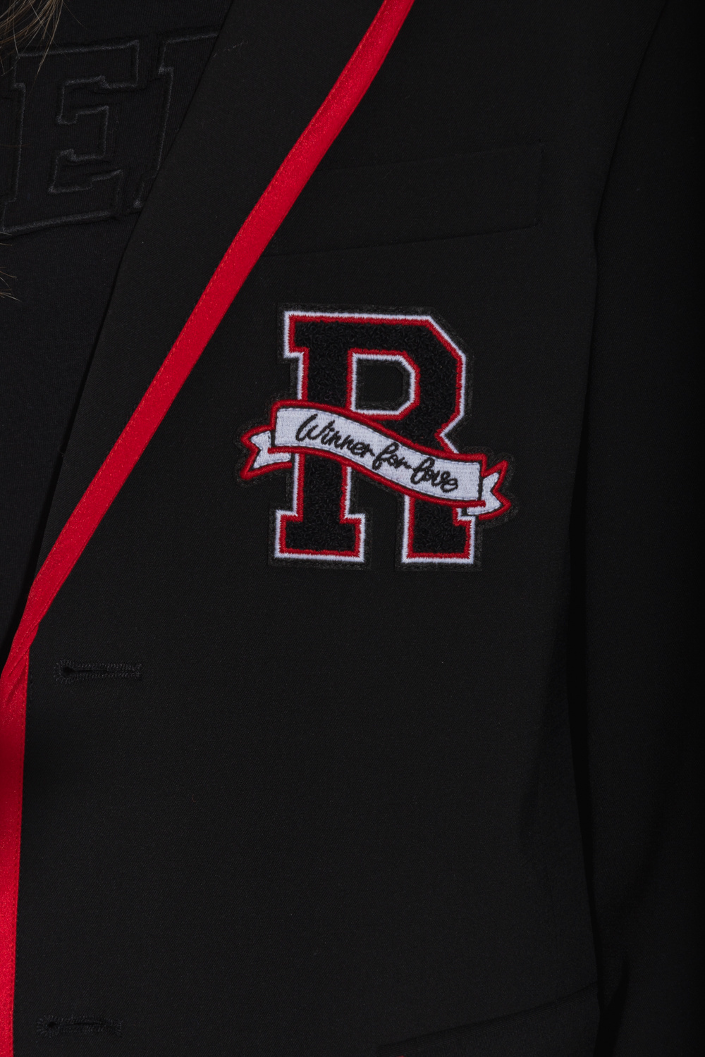 Red Valentino Single-breasted Suit Jacket In Black