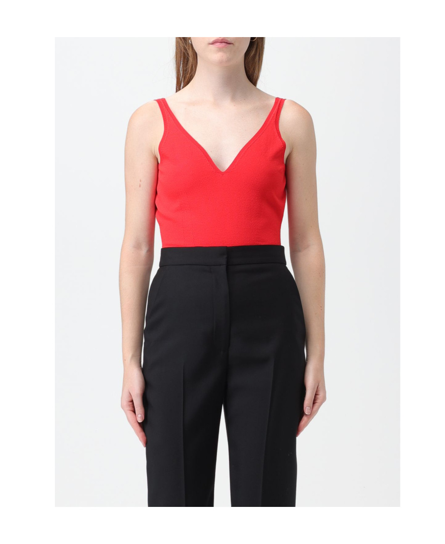 Alexander Mcqueen Bare-back Jumpsuit In Red