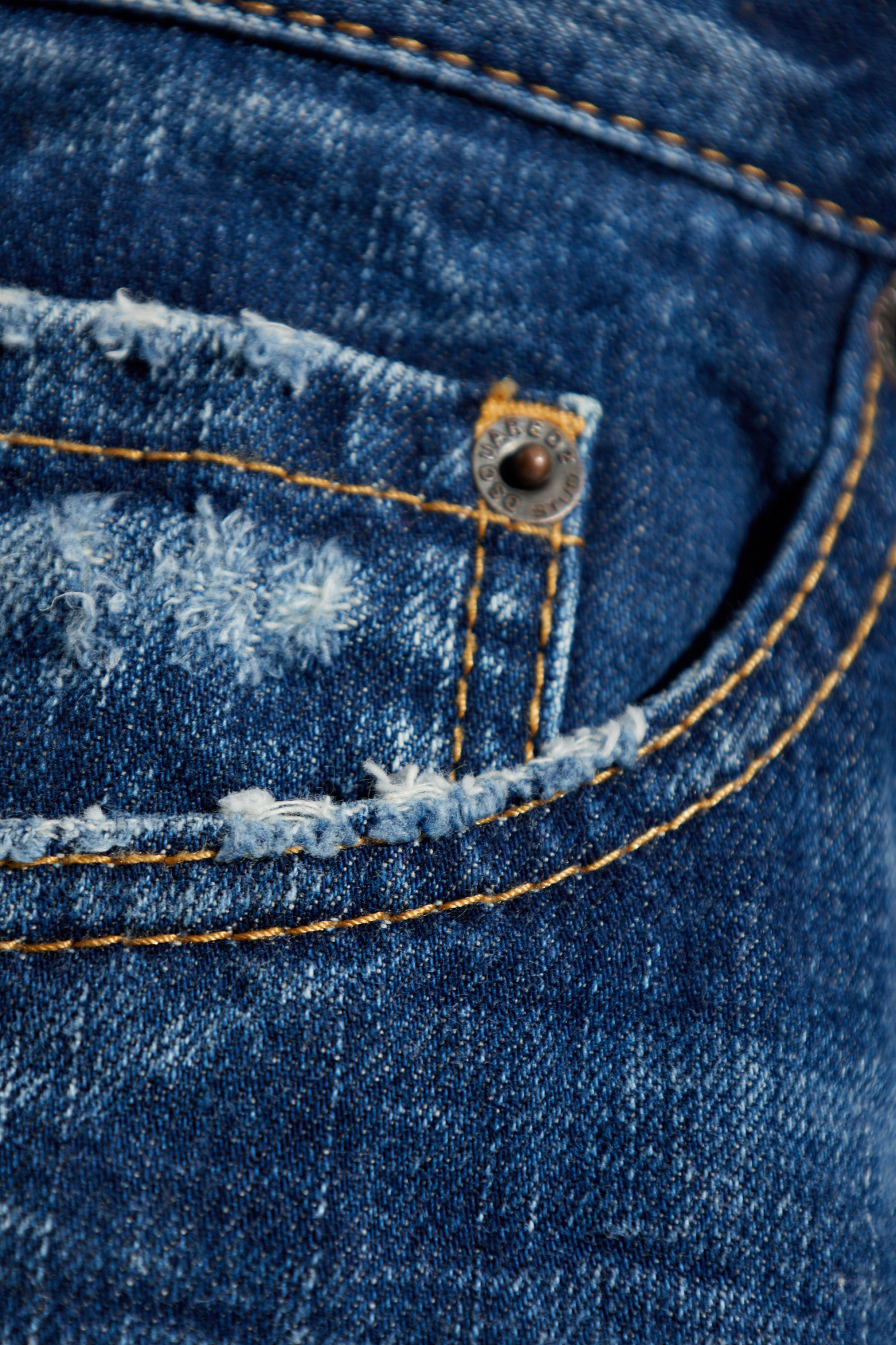 Dsquared2 Waistband Denim Trousers In Blue