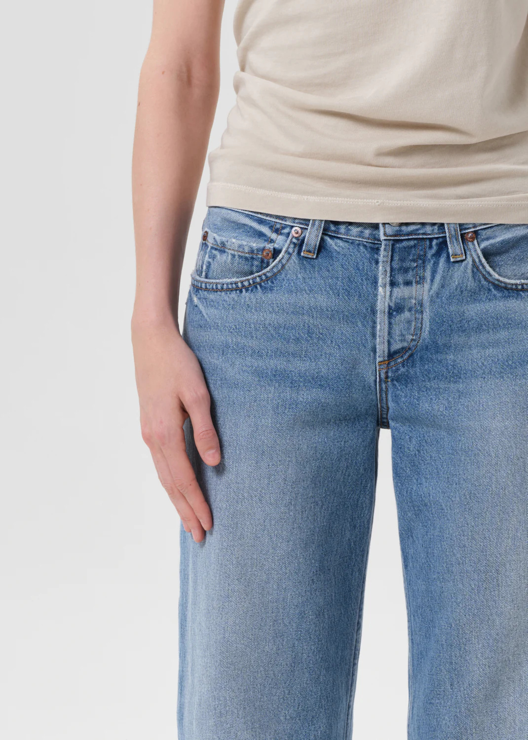 Agolde Straight-leg Jeans In Blue