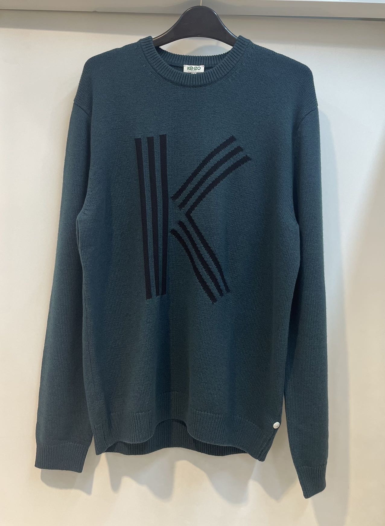 Kenzo Long-sleeved Sweater In Blue