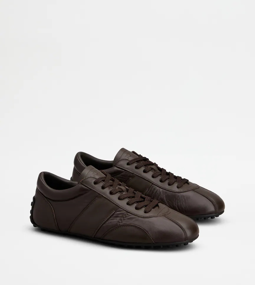 Tod's T-marathon Sneakers In Leather In Black