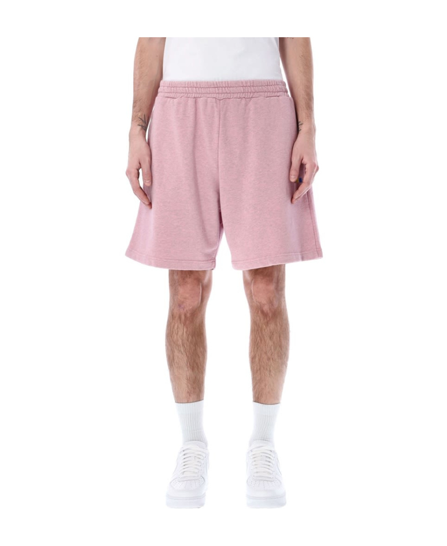 Msgm Logo Shorts In Pink