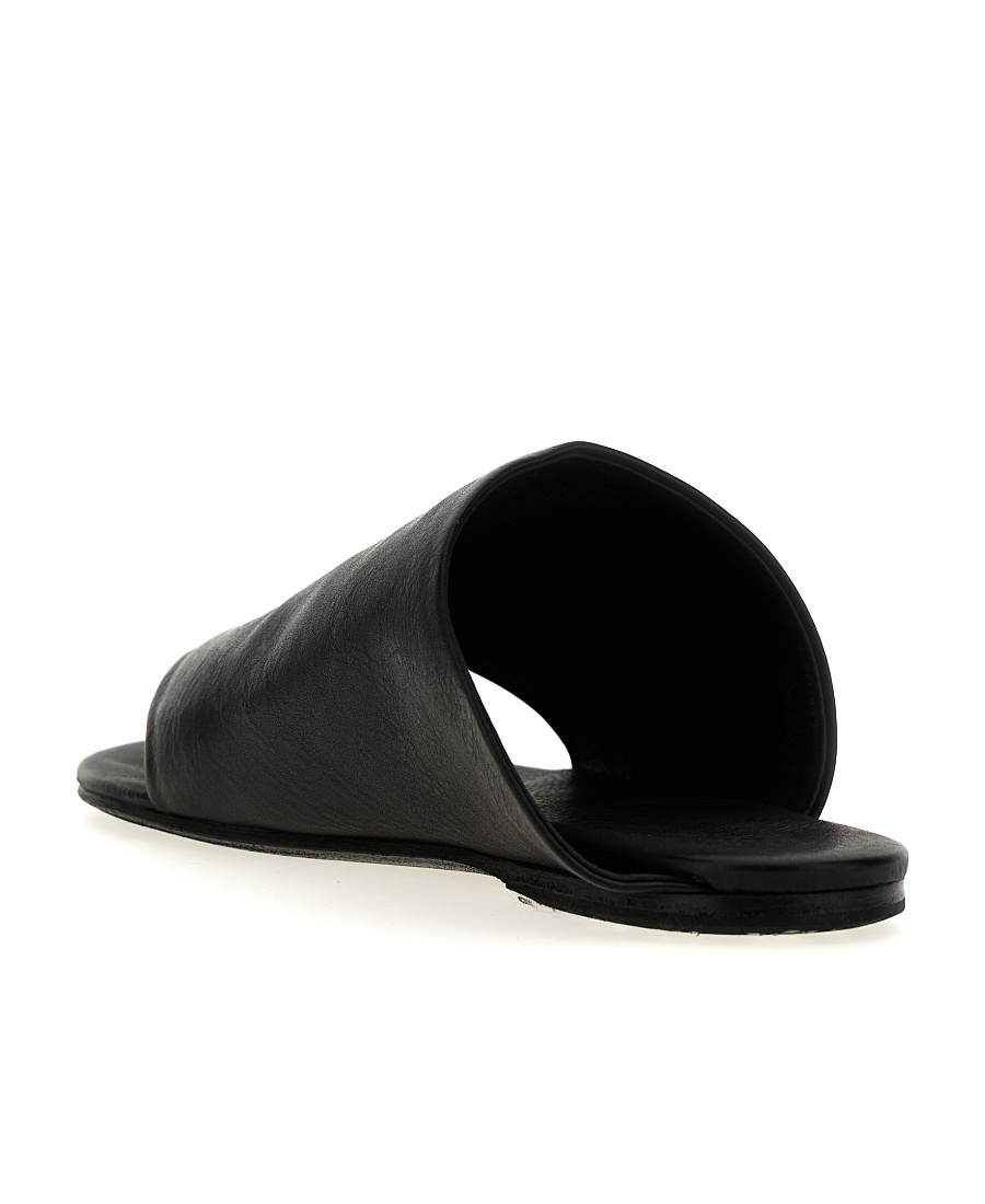 Shop Marsèll Arsella Leather Flip-flops In Black