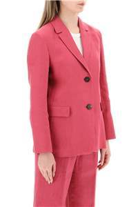 MAX MARA LINEN SINGLE-BREASTED BLAZER
