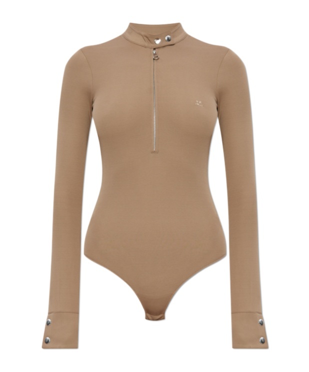 Courrèges Long Sleeve Jumpsuit In Multi