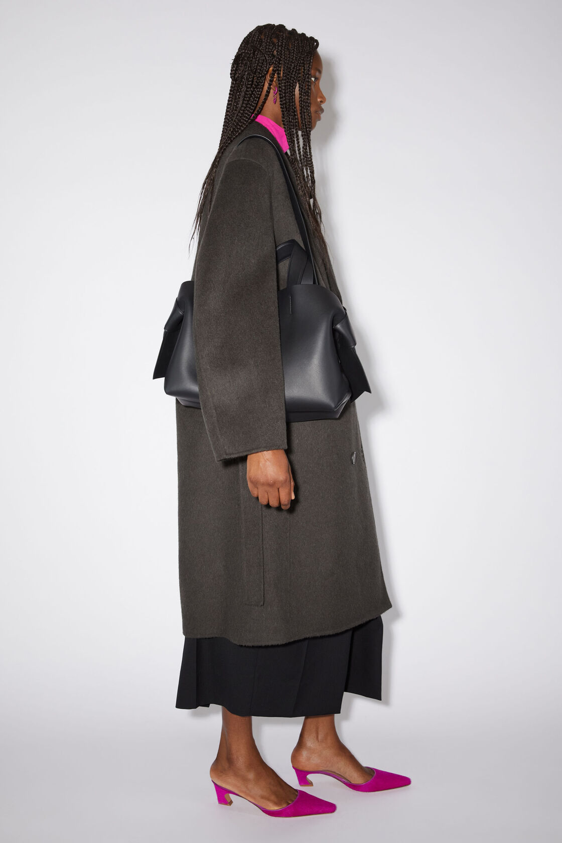 Acne Studios Knotted Shoulder Bag In Black