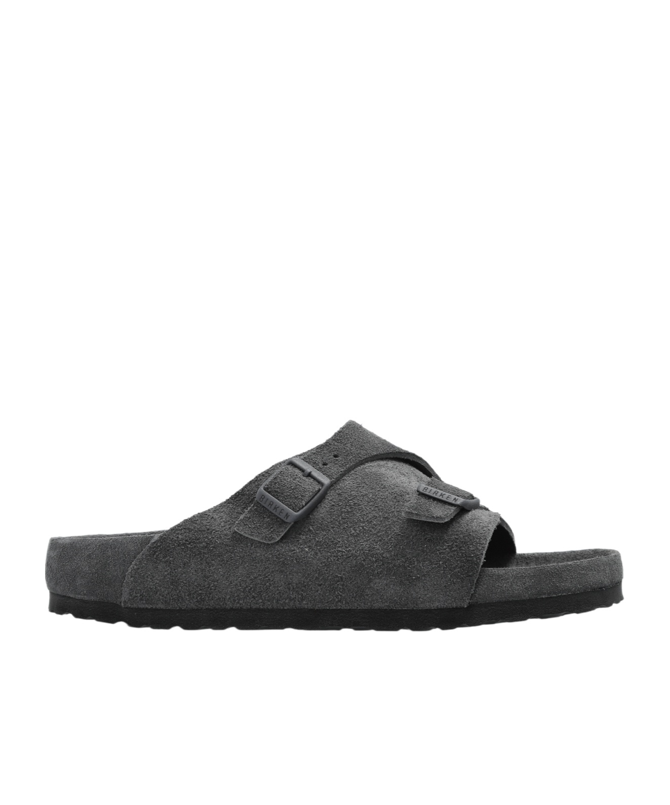 Birkenstock Zurich Suede Slides In Gray