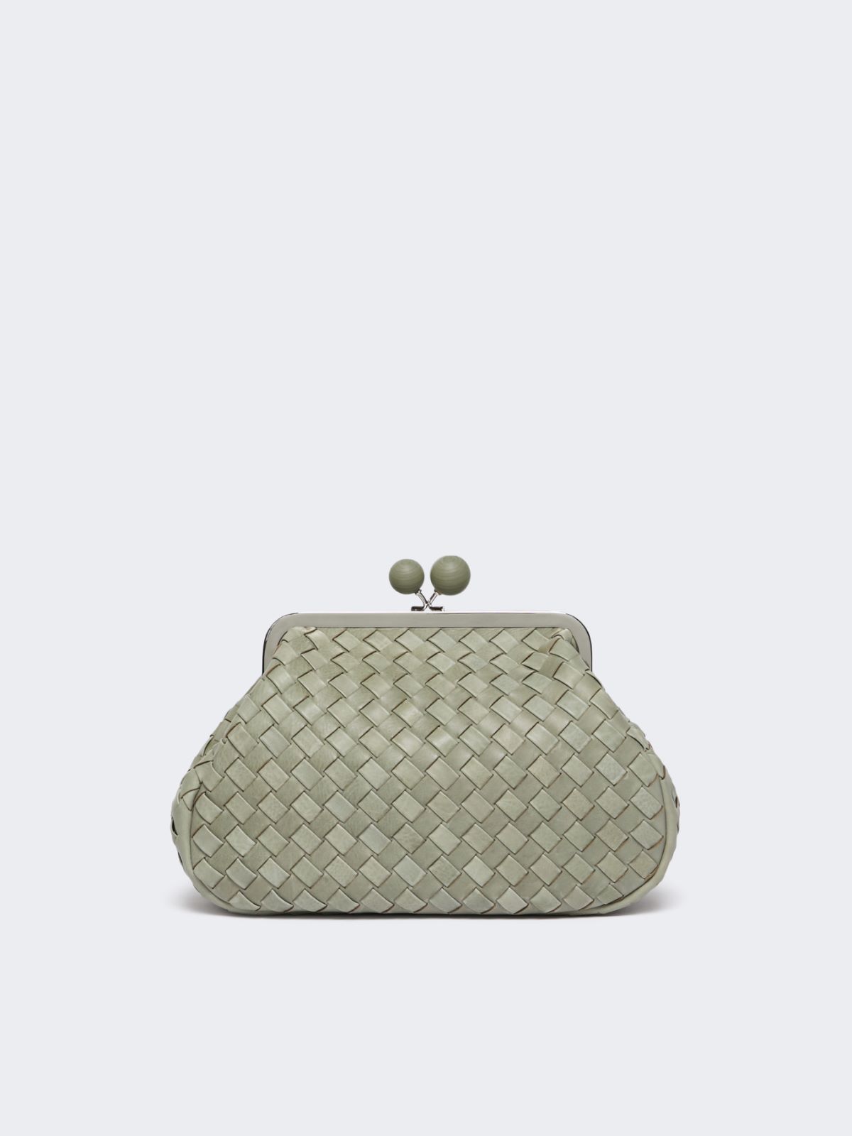 Weekend Max Mara Pasticcino Bag Medium In Pelle Intrecciata In Brown