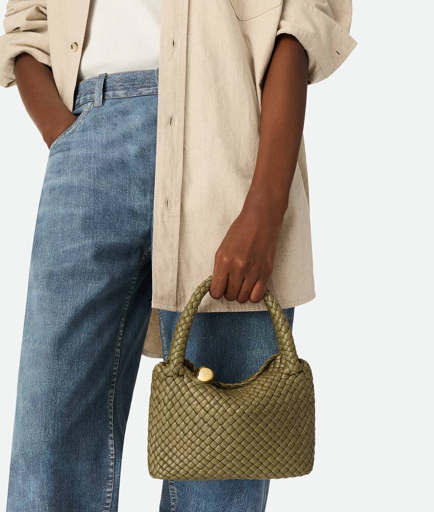 Bottega Veneta Small Flip Shoulder Bag In Algae