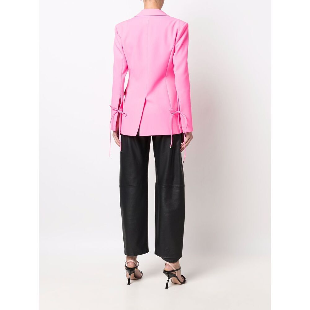 BLUMARINE PEAK-LAPELS LACE-UP BLAZER