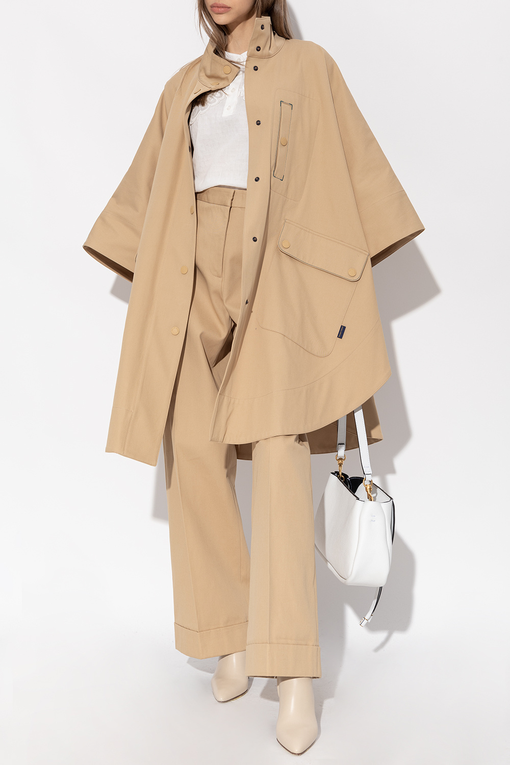 See By Chloé Logo Casual Jacket In Nude