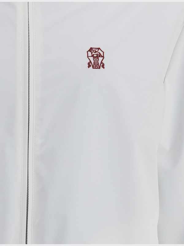 Brunello Cucinelli Reversible Waterproof Jacket In White