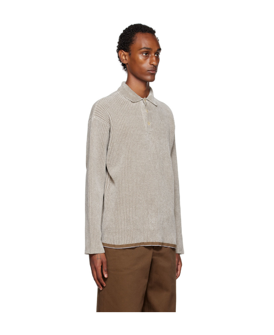 Jacquemus Le Polo Duci Polo Shirt In Nude
