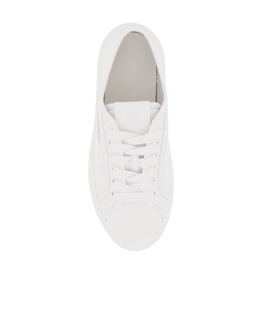 Givenchy Round-headed Low-top Lace-up Casual Shoes In White