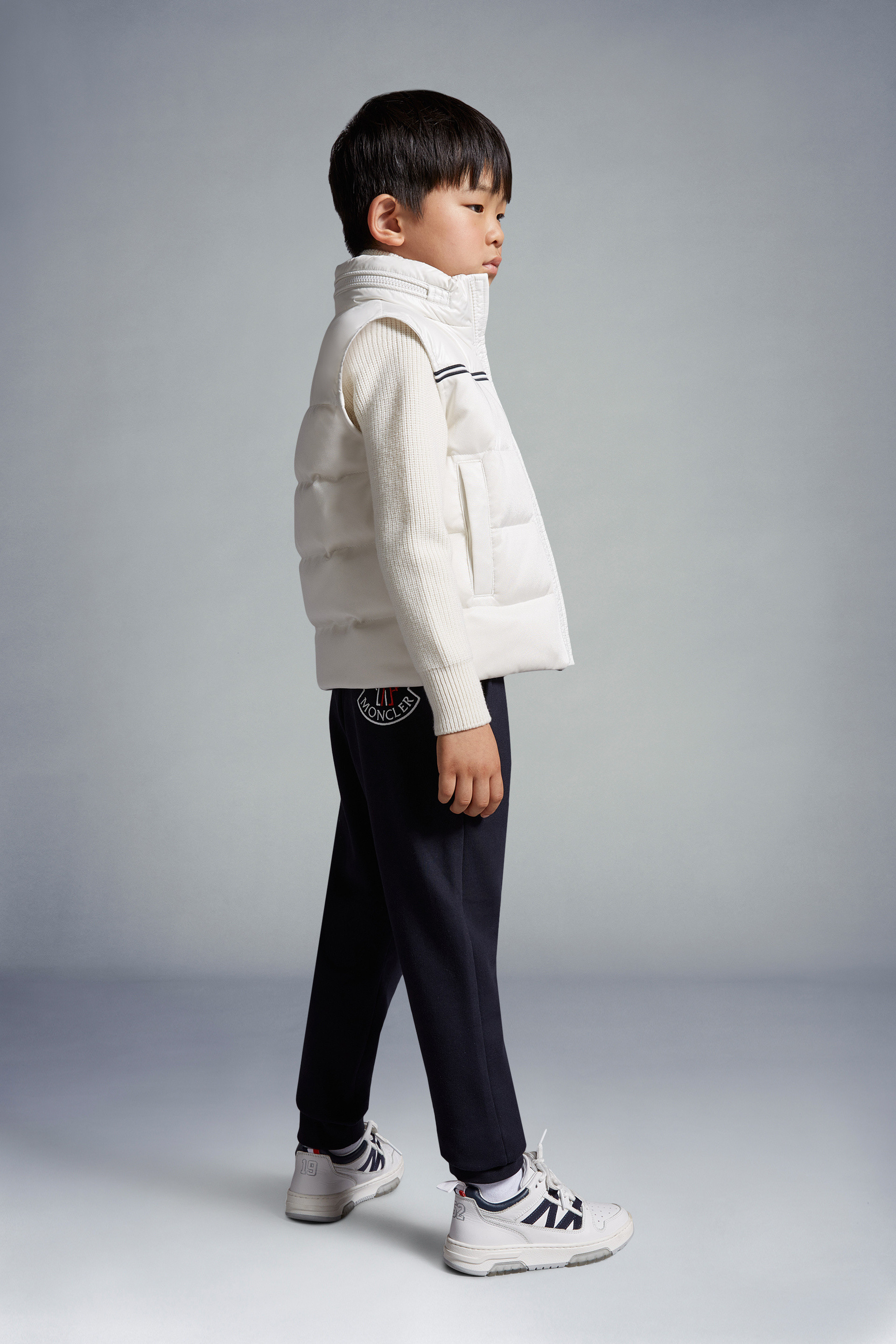 Moncler Logo-embroidered Fleece Track Pants In Blue