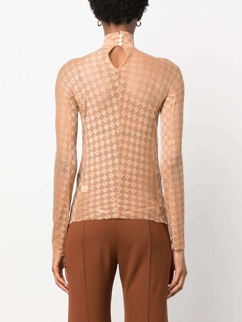 Shop Forte Forte Long Sleeved T-shirt In Nude