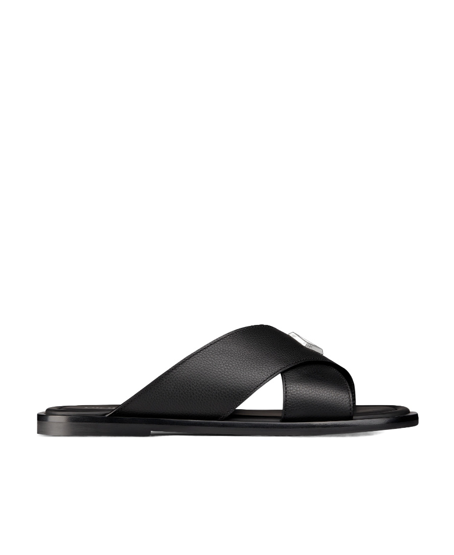 Dior Logo Sandals In Black