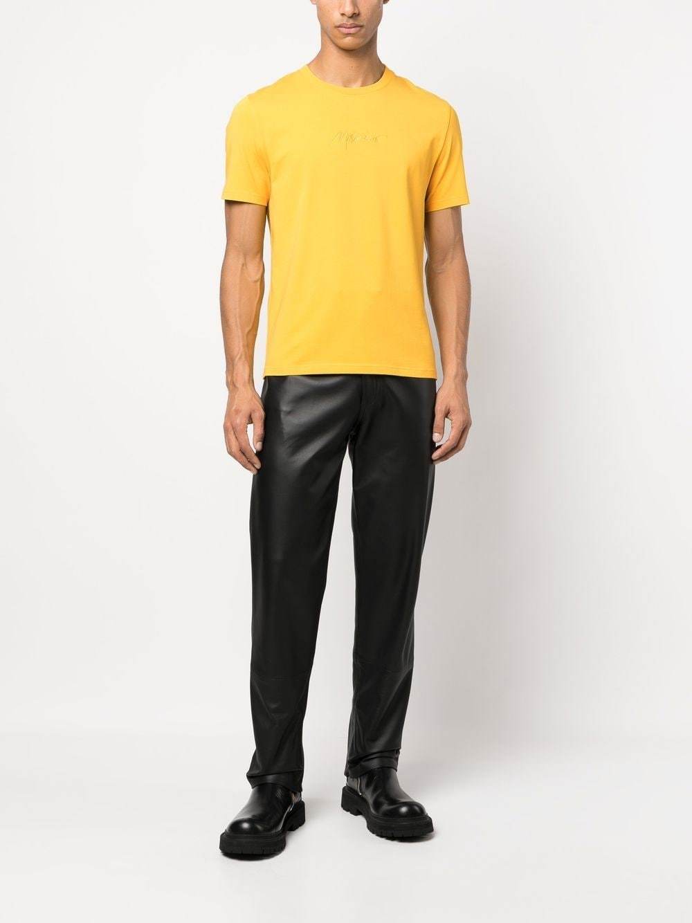 Moschino Logo-print T-shirt In Yellow