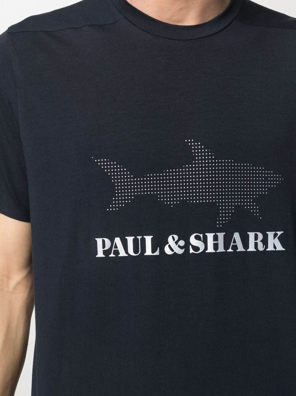 Paul & Shark Logo-print T-shirt In Black