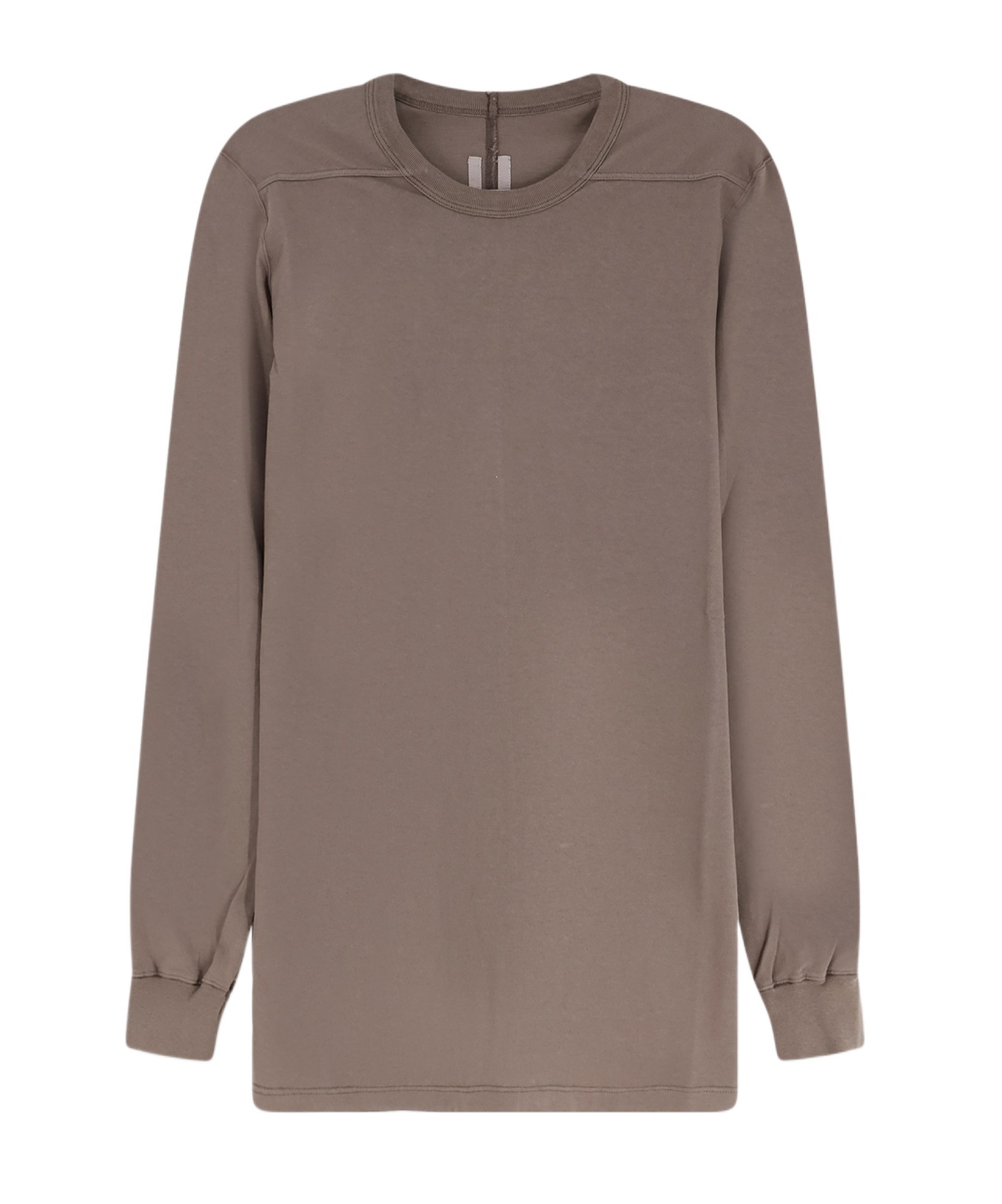 Rick Owens Level Crew Neck Long Sleeve T-shirt In Gray