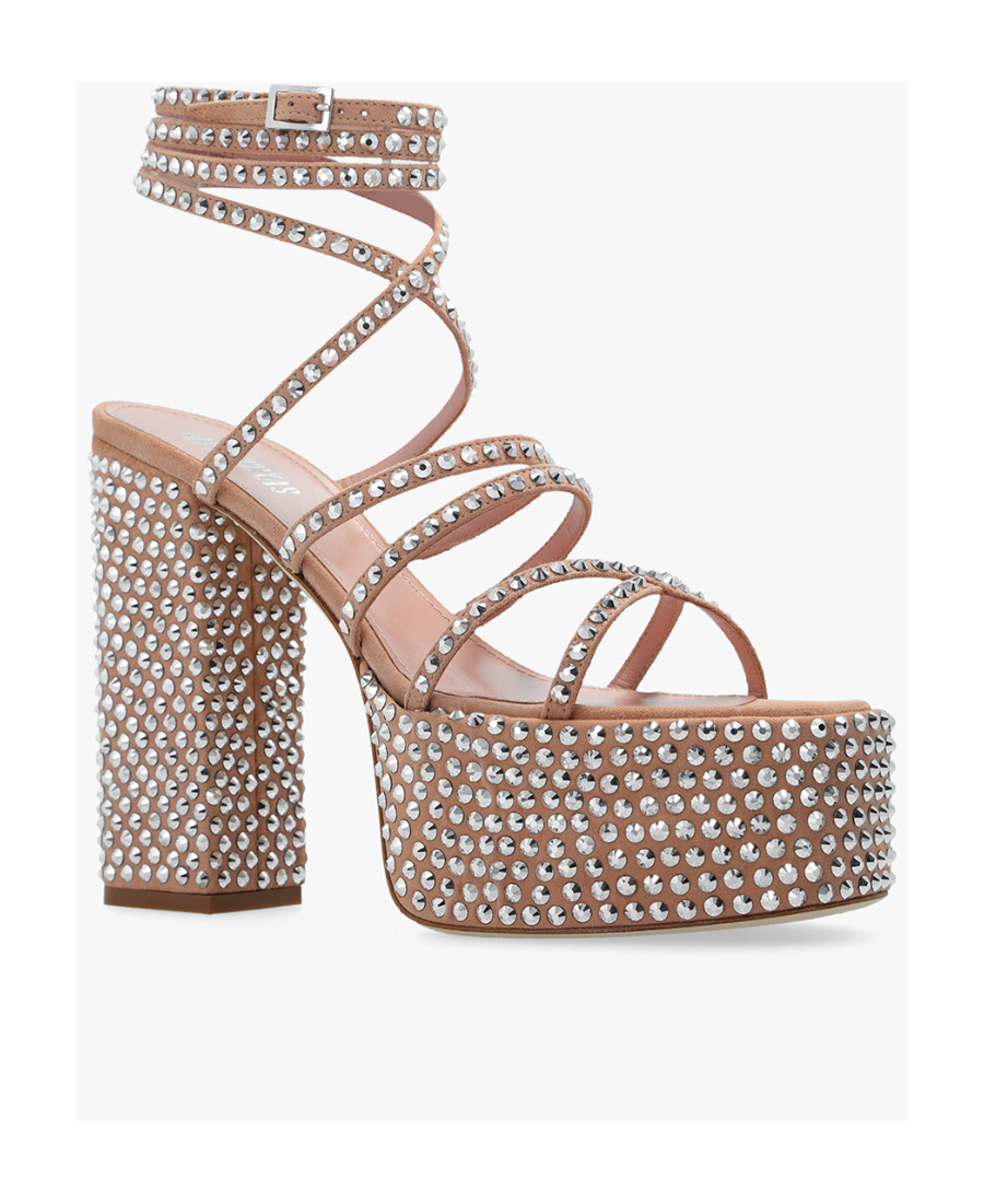 Paris Texas Holly Evita 130mm Platform Sandals In Brown