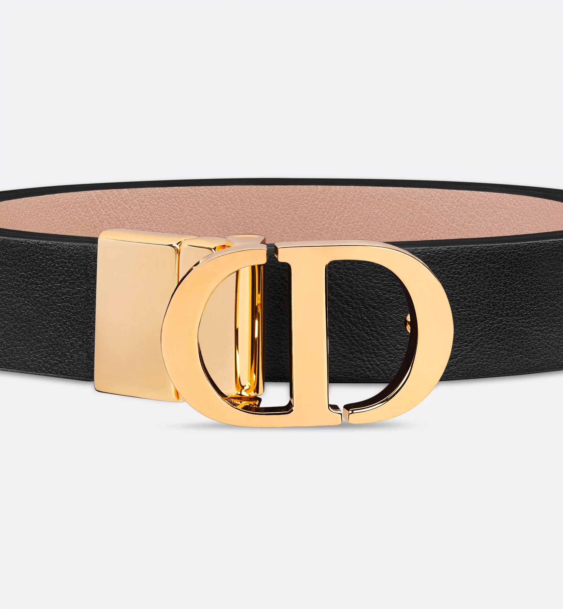 Dior 30 Montaigne Reversible Belt In Black