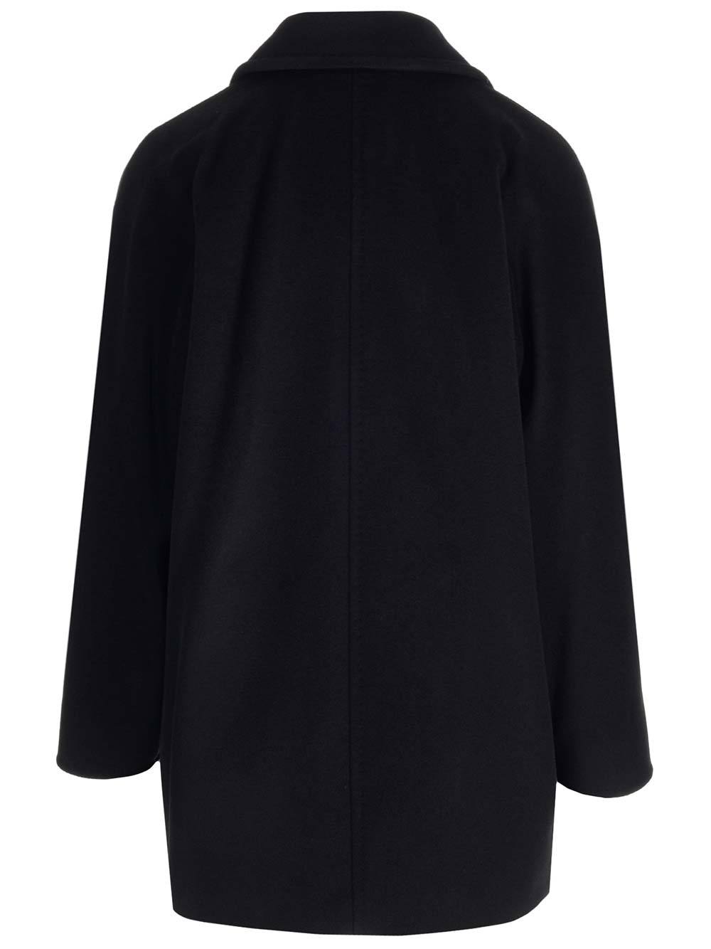 Max Mara 101801 Icon Wool And Cashmere Coat In Black