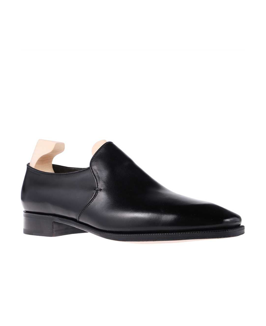John Lobb Pointed Overset Business Casual Shoes In Black