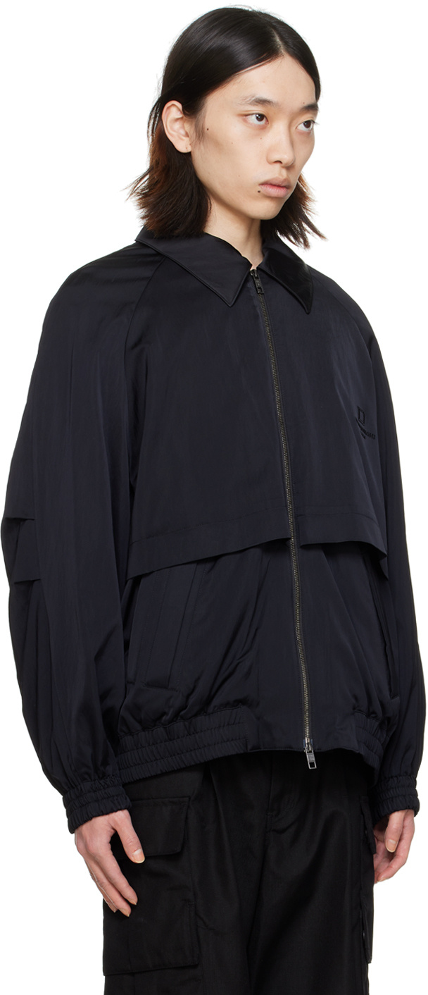 Wooyoungmi Black Embroidered Jacket In Black