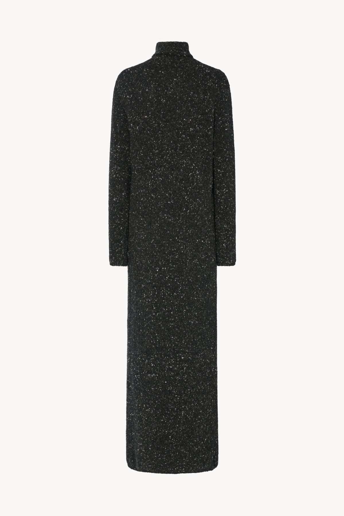 The Row Melange Charcoal Cashmere Melani Sweater Dress In Black