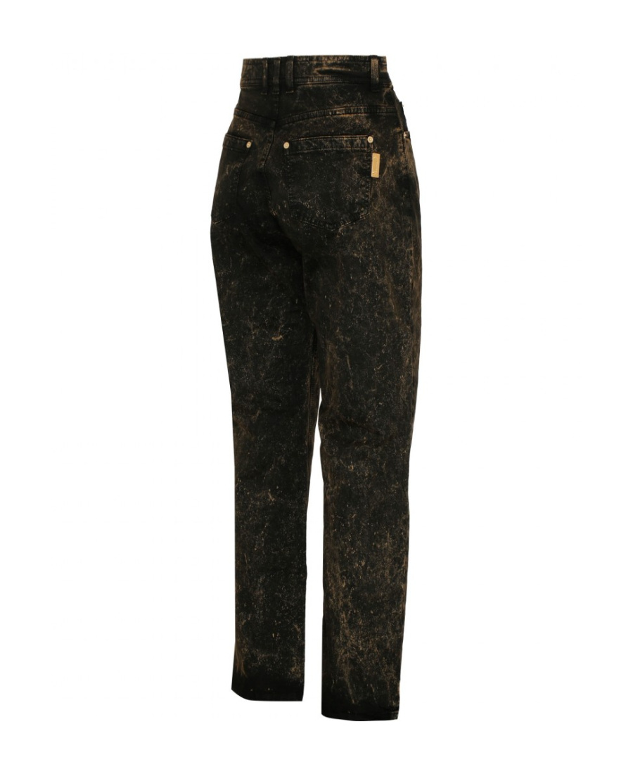 Balmain Logo Jeans In Black