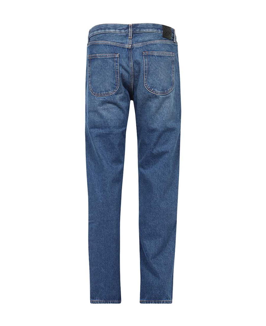 Off-white Blue Denim Jeans In Blue
