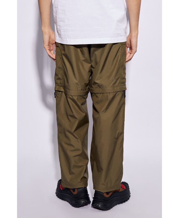 Moncler Straigh-leg Adjustable Trousers In Green