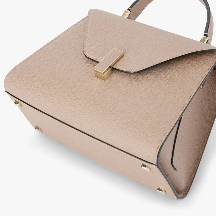 Valextra Mini Top-handle Flap Tote Bag In Brown