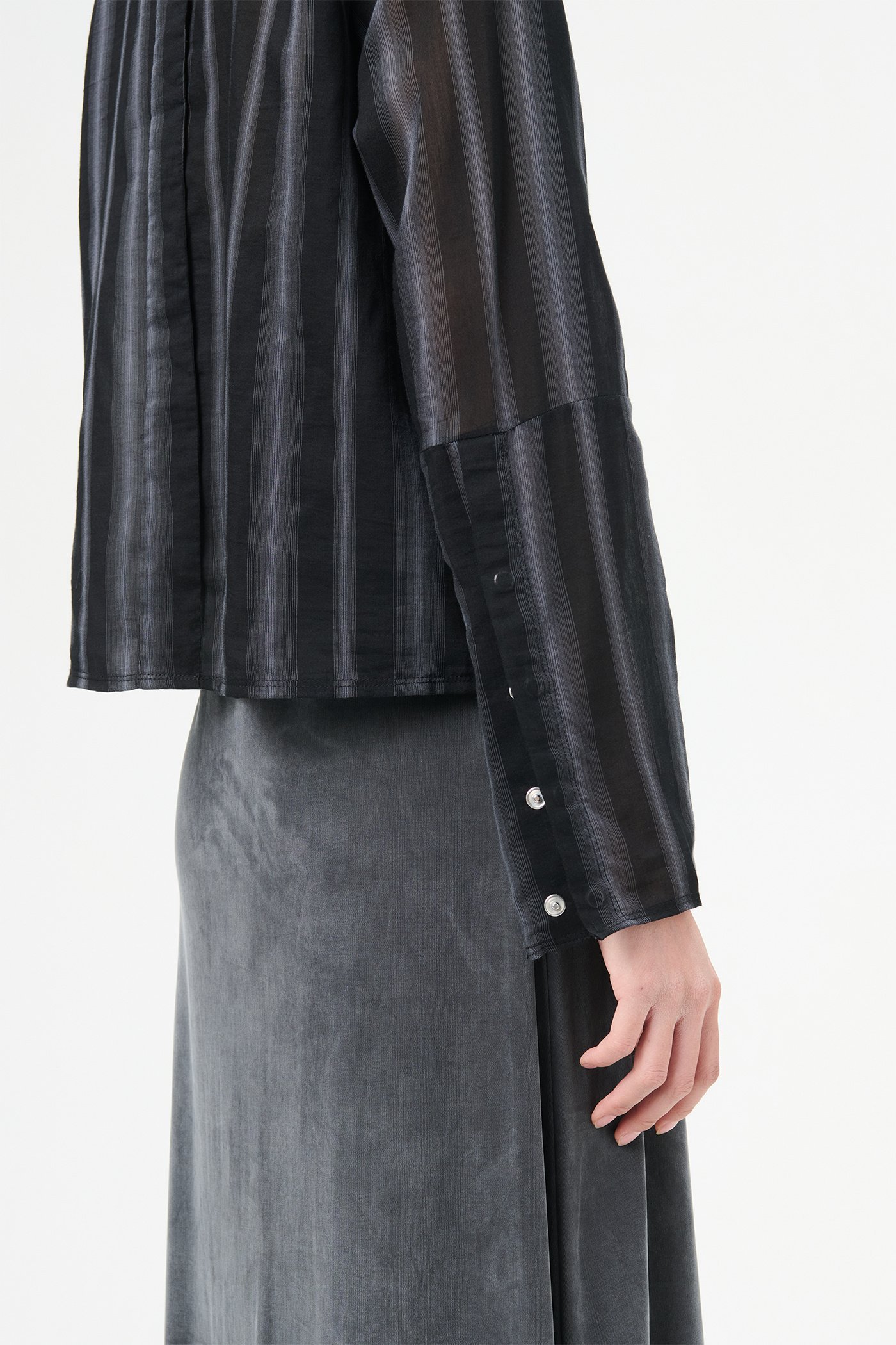 Shop Our Legacy Striped Shirt In Black