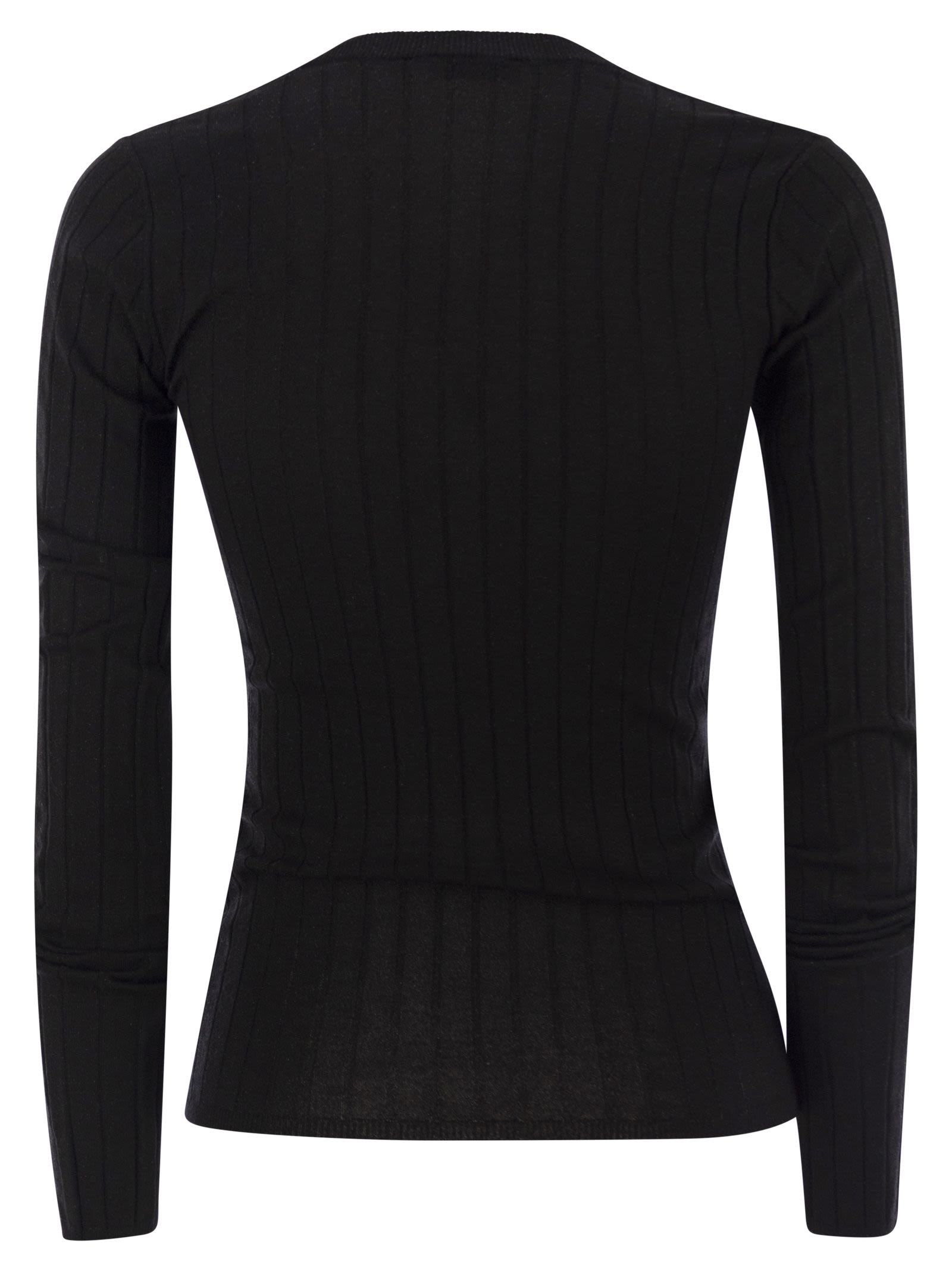 Brunello Cucinelli Women Lightweight Cashmere And Silk Broad Rib Sweater