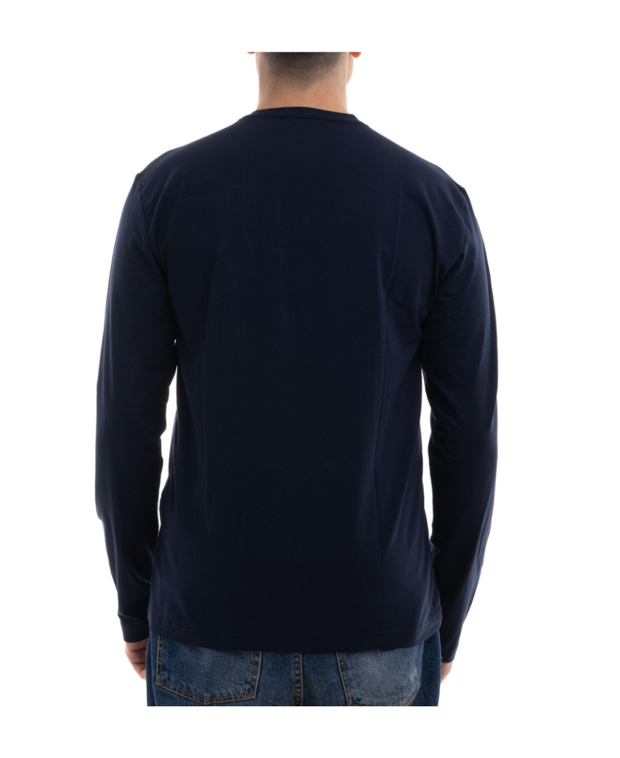 Ea7 Long Sleeved T-shirt In Black