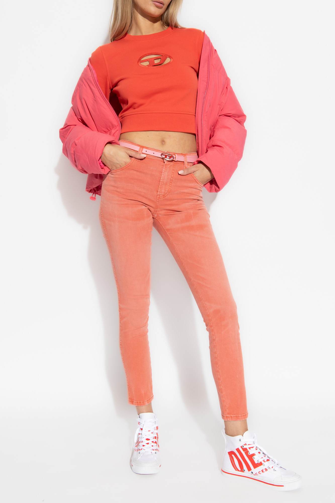 Diesel 2015 Babhila Skinny Jeans In Pink