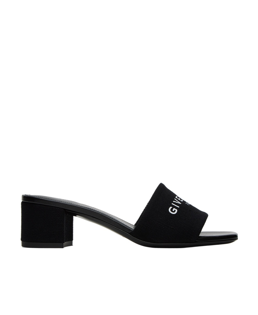 Givenchy Canvas 4g Mules In Black