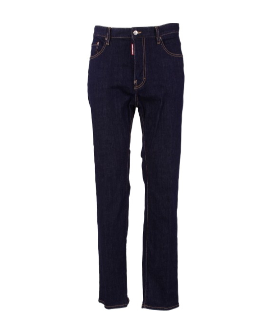 Dsquared2 Slim Indigo Denim With Logo Detailing In Blue