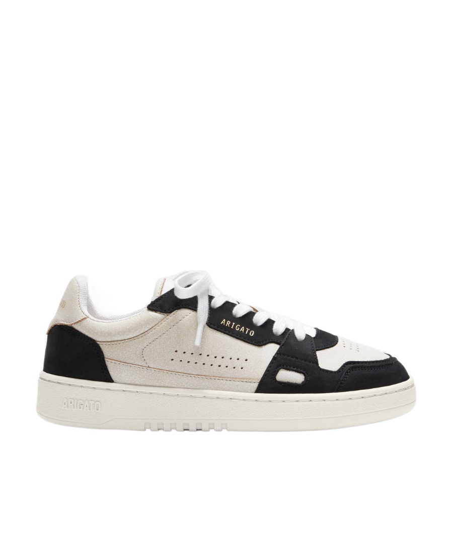 Axel Arigato White Black Round Toe Sneakers In White
