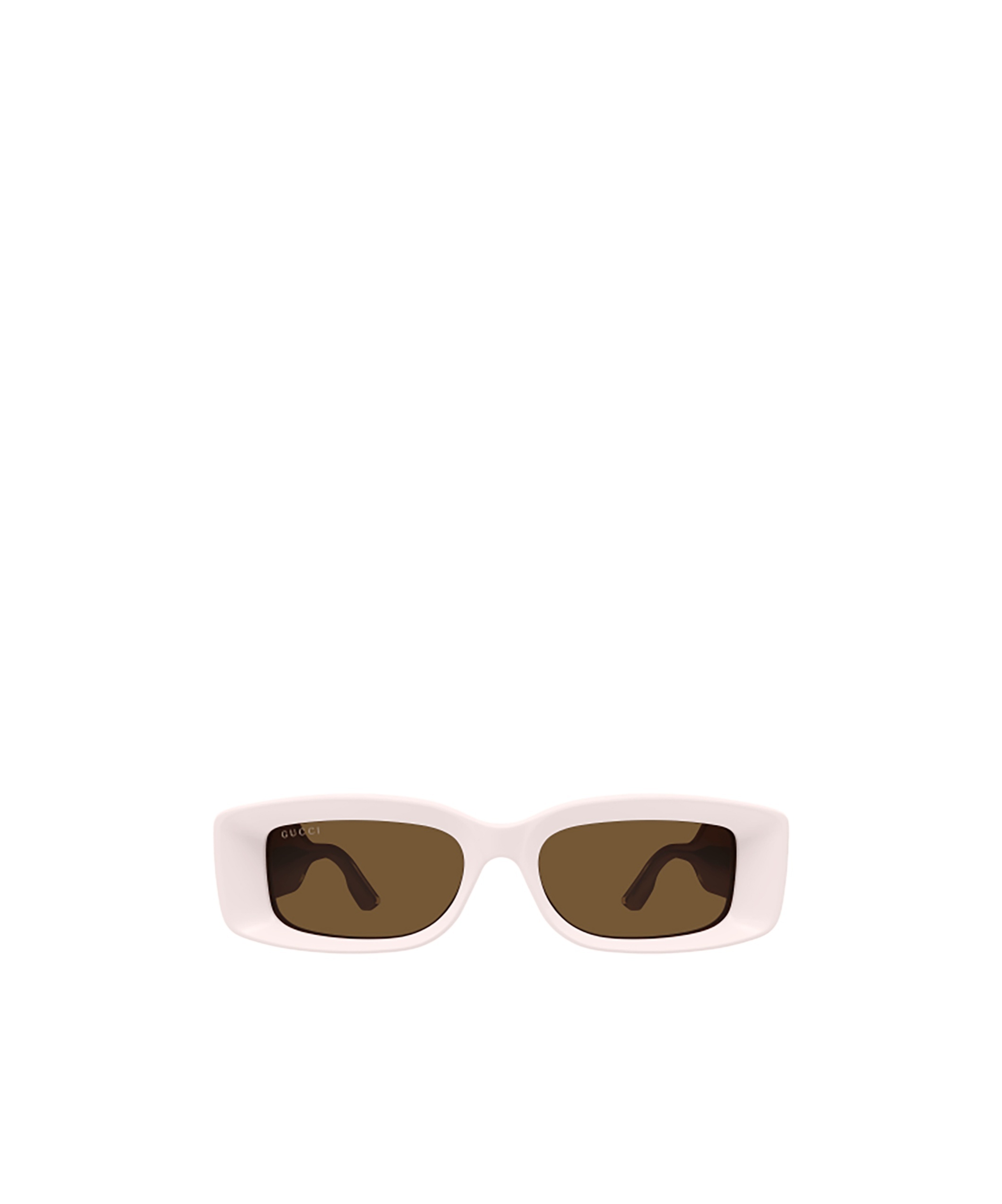 Gucci Logo-engraved Rectangle-frame Sunglasses In Pink