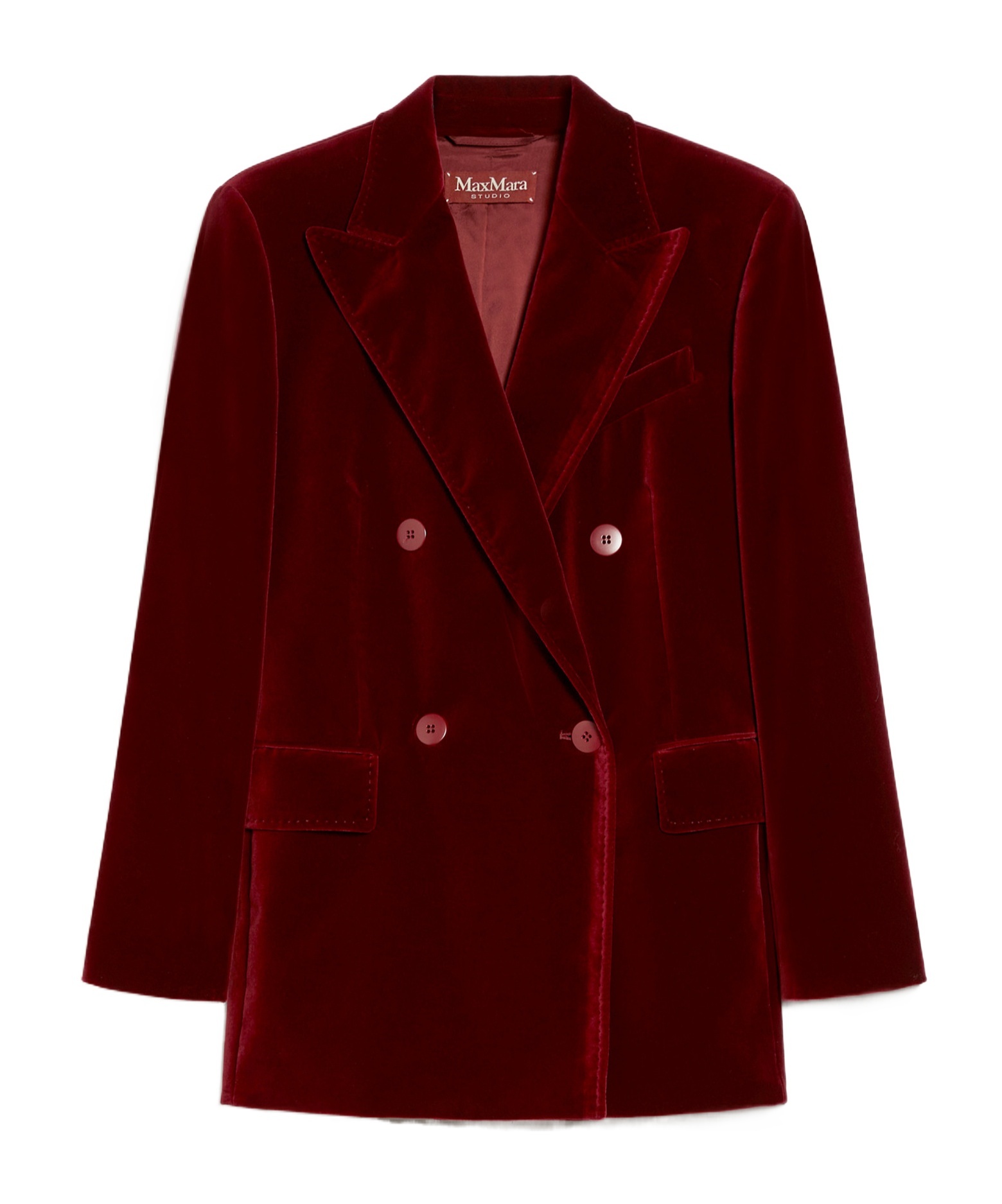 Max Mara Long-sleeved Suit Coat In Brown