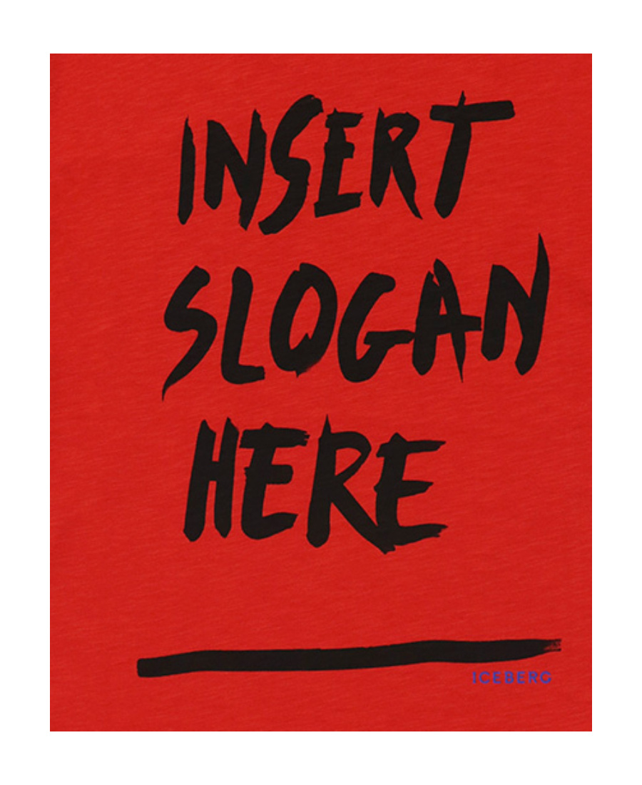 Iceberg Round-necked Logo T-shirt In Red