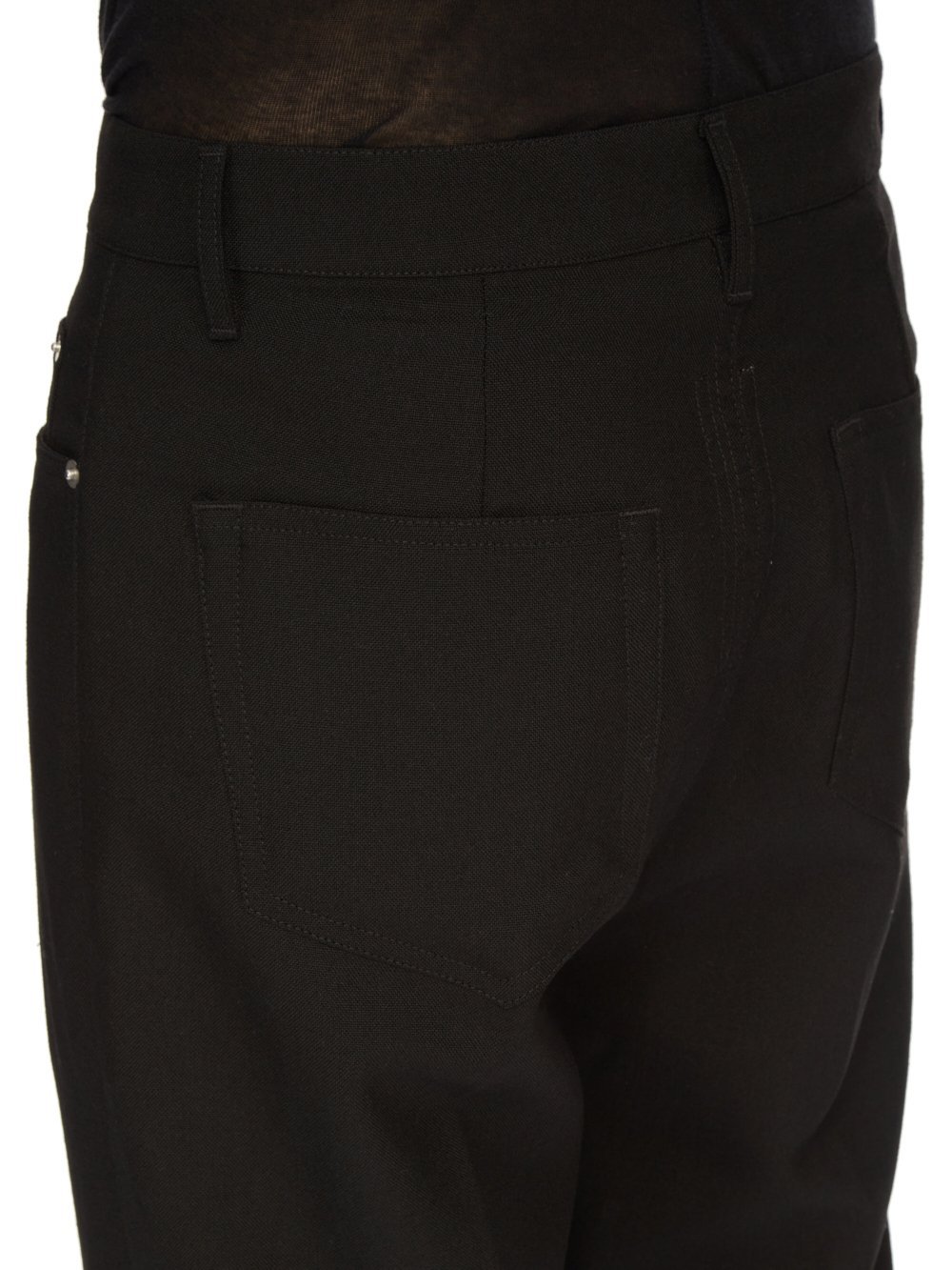 Rick Owens Bolan Virgin Wool Bootcut Trousers In Black
