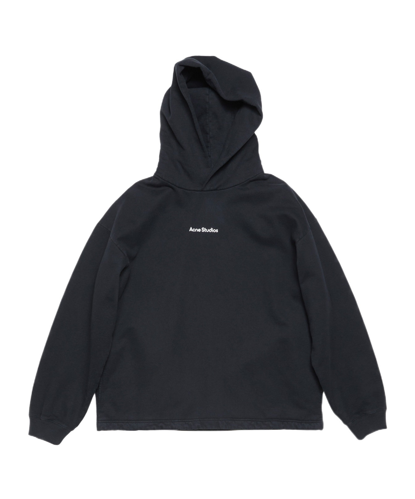 Acne Studios Long-sleeved Hoodie In Black