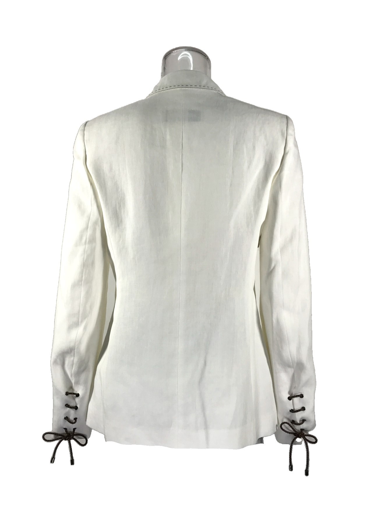 Max Mara Lapel Suit Jacket In White