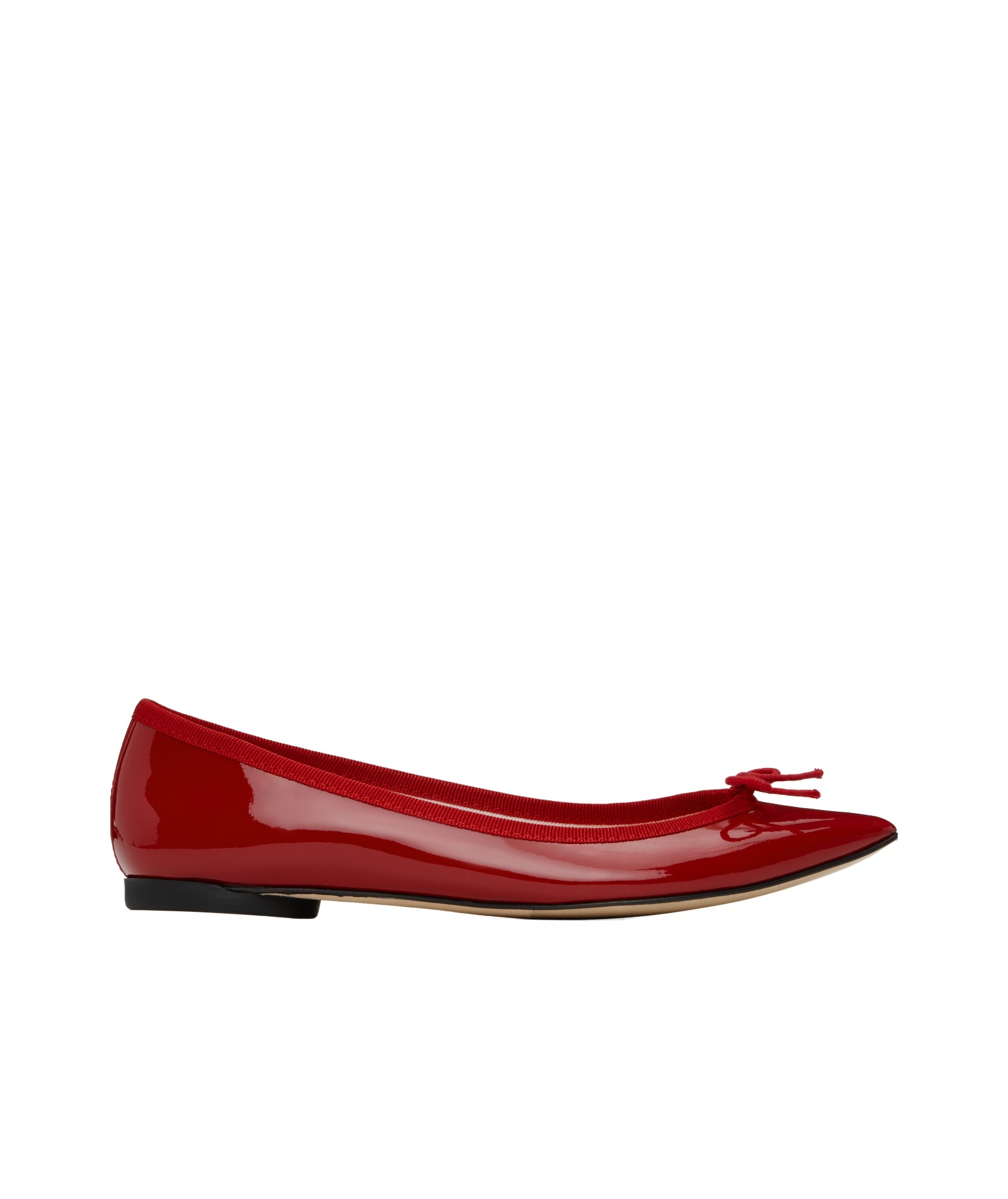 Repetto Red Brigitte Pointy Toe Ballerina Flats In Red